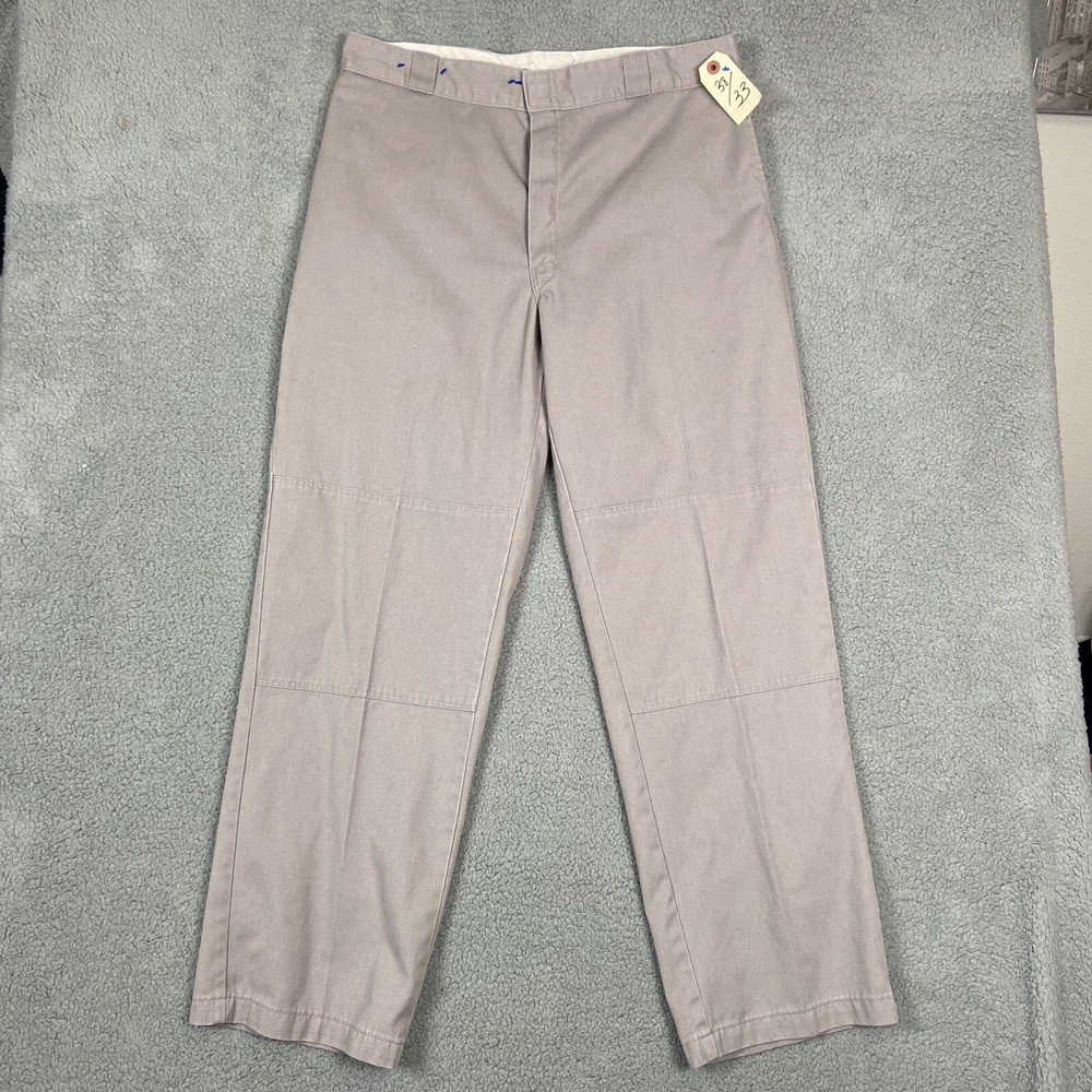 Dickies Pants Men Size 38x33 Gray Workwear Double Knee Loose Fit 90s Y2k‎